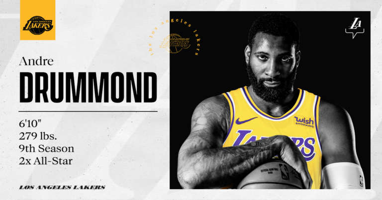 Andre Drummond pronto per la prima in maglia Lakers: Affamato ed eccitato