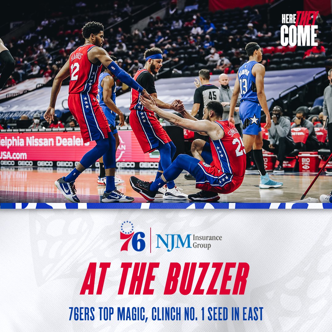 Philadelphia 76ers Clinch The No. 1 Seed In The East - Sportando