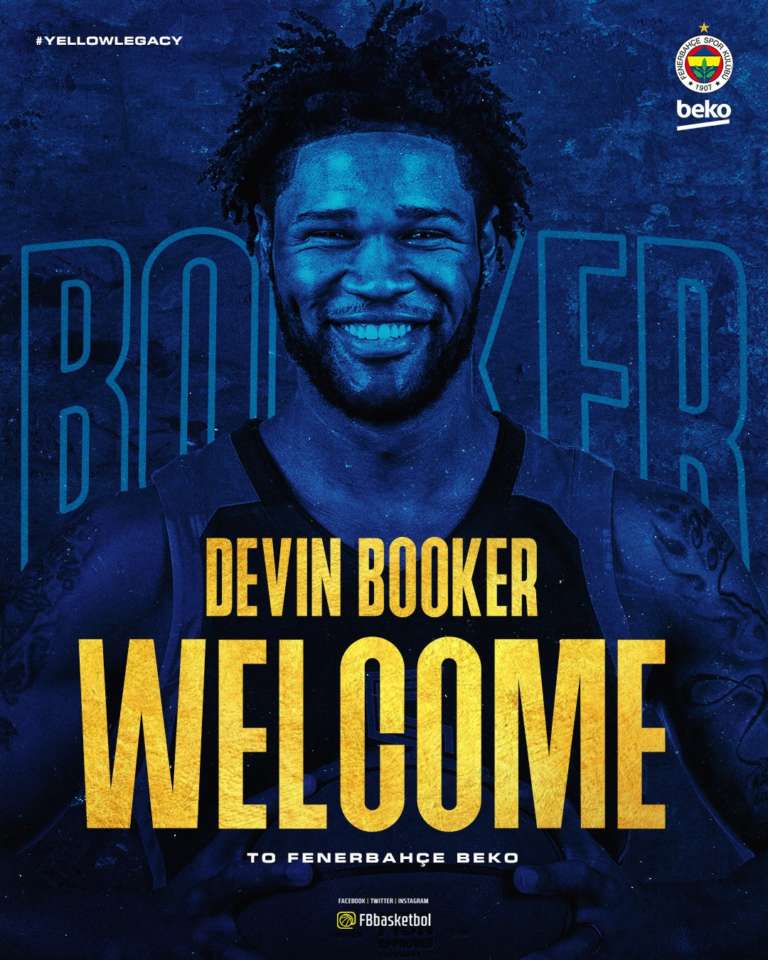 Fenerbahce signs Devin Booker to two-year deal