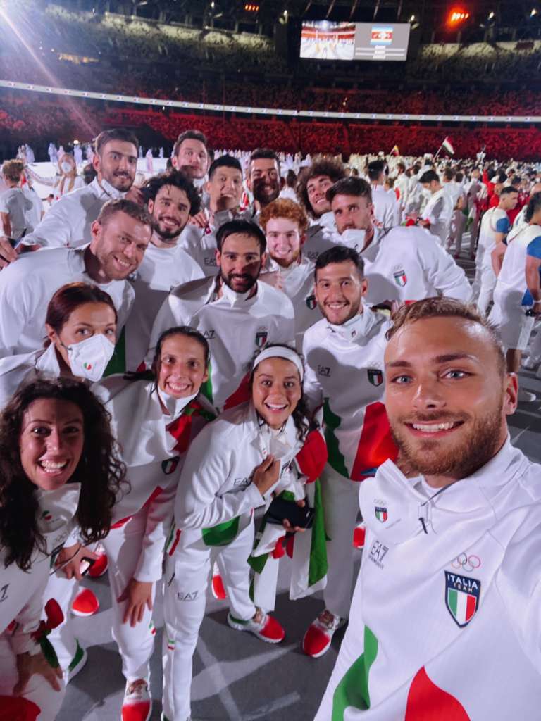 Sfilata Italia: la foto con l'Italbasket e la nazionale ...