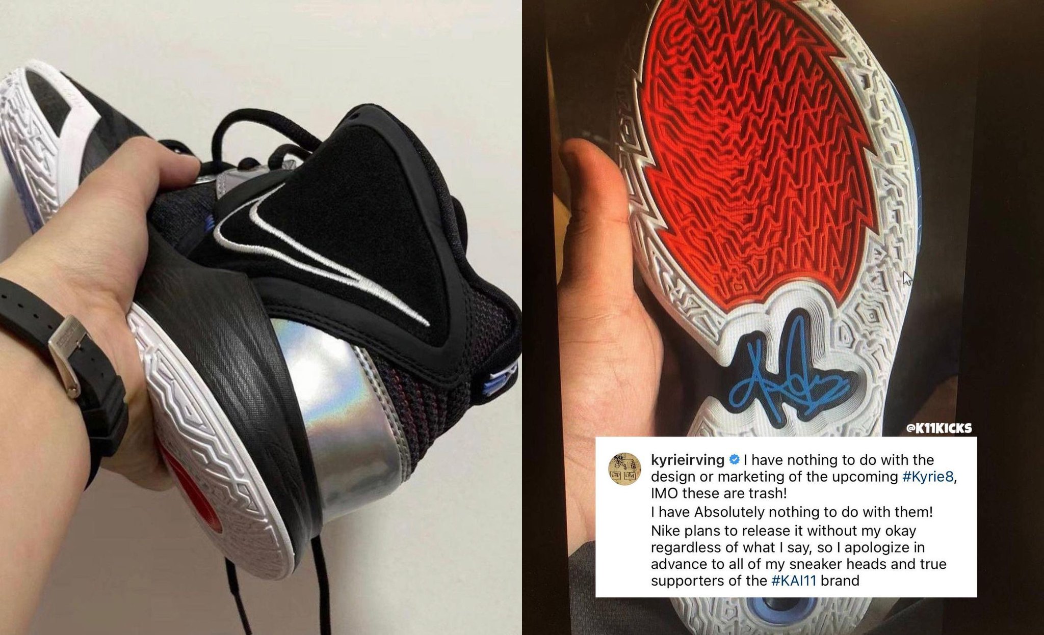 Kyrie Irving non apprezza le sue nuove scarpe Nike: Sono spazzatura
