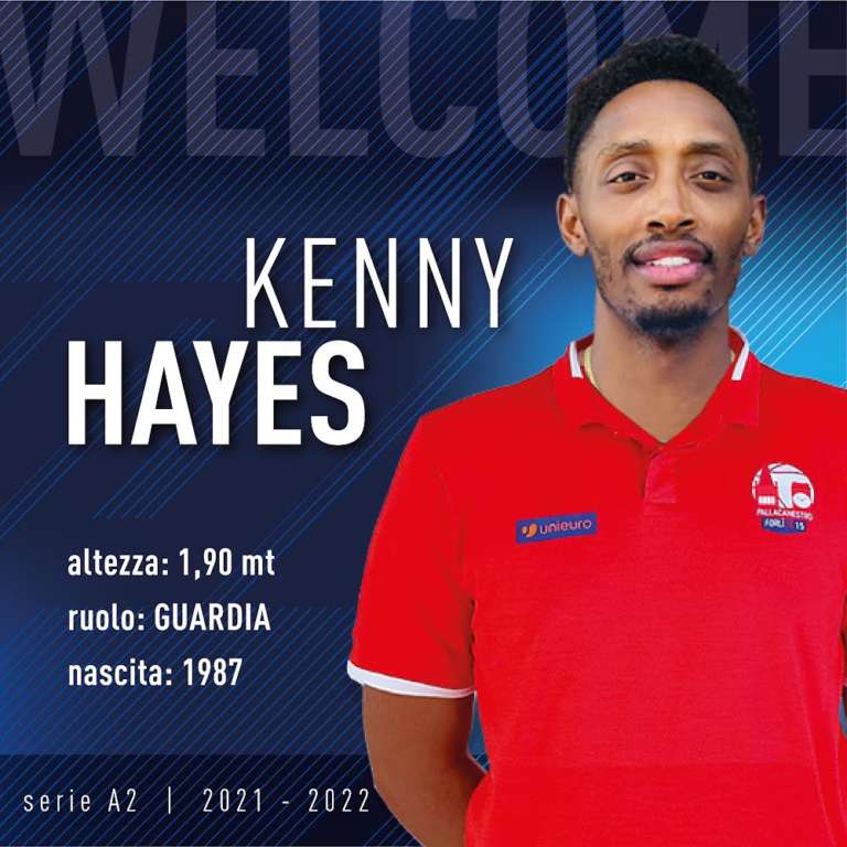 Pallacanestro 2.015 annuncia l’ingaggio di Kenny Hayes