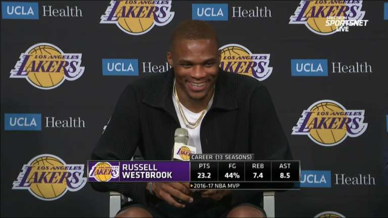 Lakers: nessuna intenzione di tagliare e stretchare il contratto di Westbrook