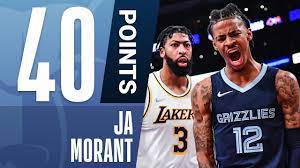 Ja Morant è il primo giocatore dei Grizzlies con una partita da 40 punti e 10 assist