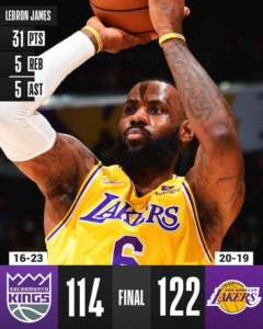 Sono ancora LeBron e Monk le armi dei Lakers nel finale: Kings ko