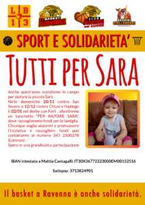 Sport e solidarietà, il Basket Ravenna vince anche fuori dal campo
