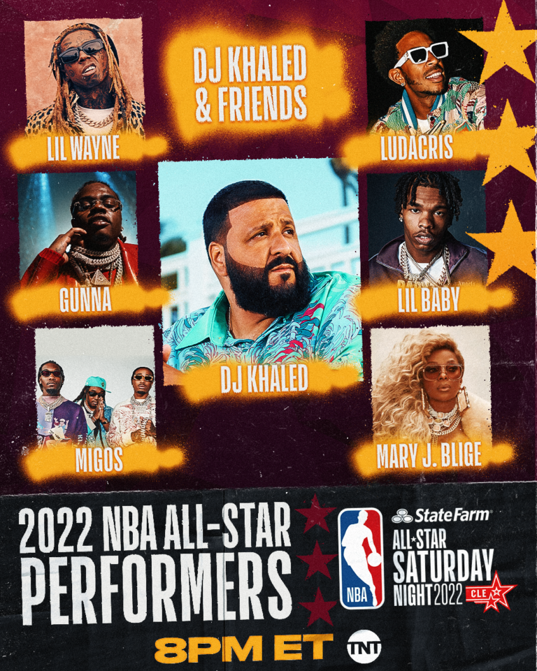 Nba celebra il team del 75° anniversario Nba durante l'halftime show