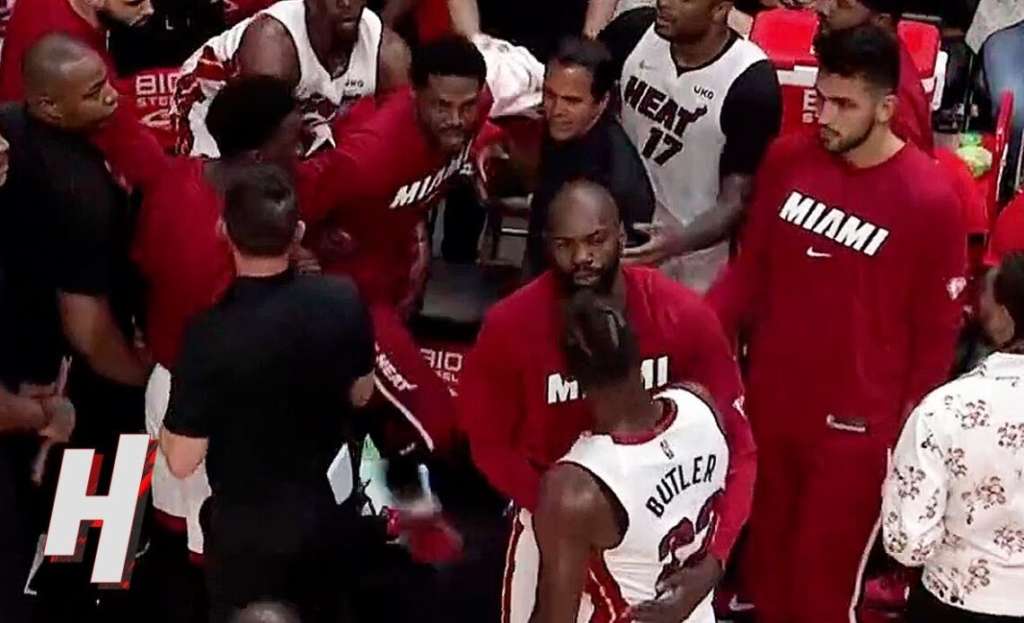 Jimmy Butler Gets Heated With Udonis Haslem & Erik Spoelstra During ...