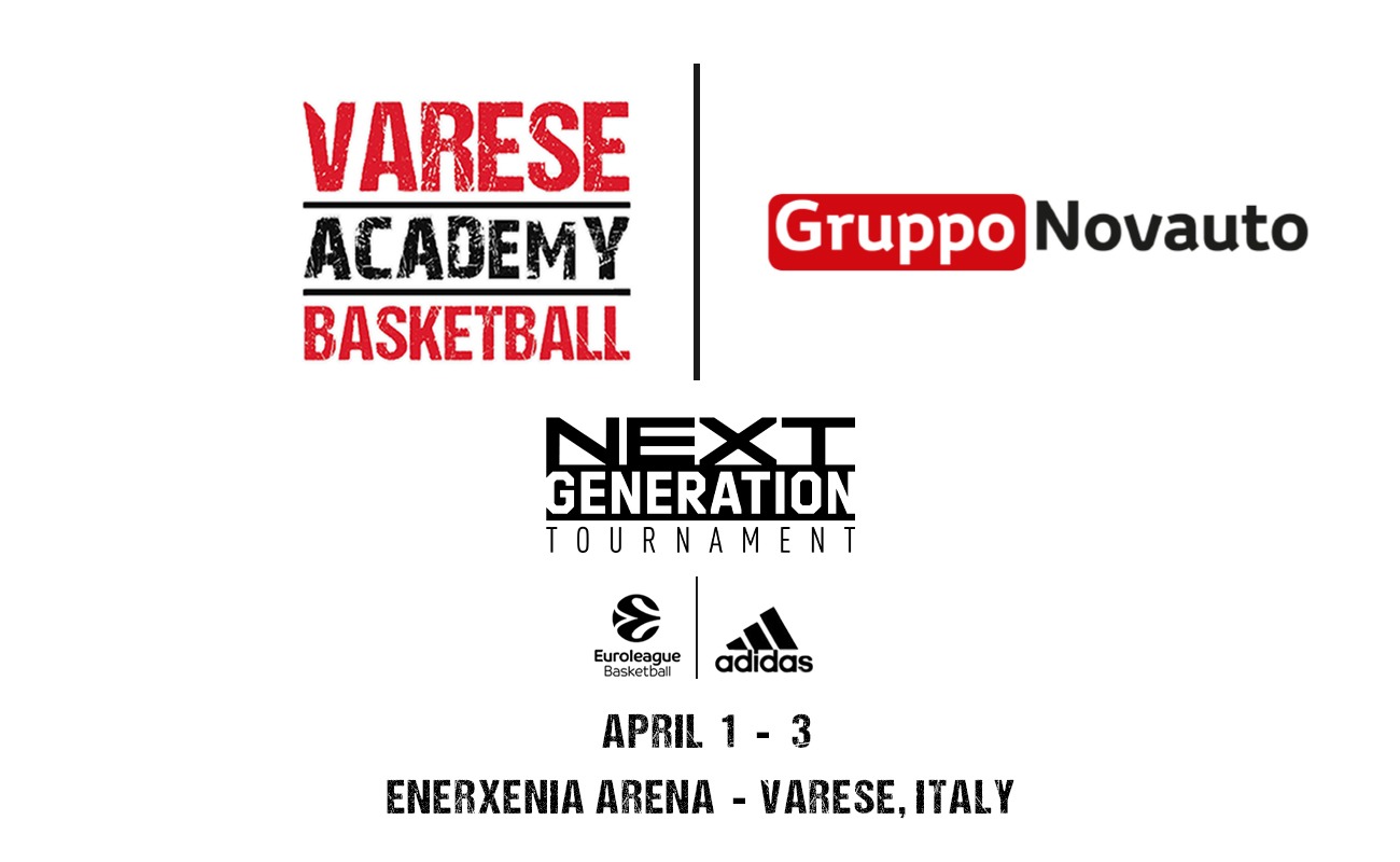 Euroleague adidas NGT Varese (1-3 aprile): Gruppo Novauto mobility partner Varese Academy -