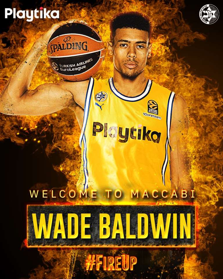 Il Maccabi Tel Aviv ufficializza anche la firma di Wade Baldwin IV