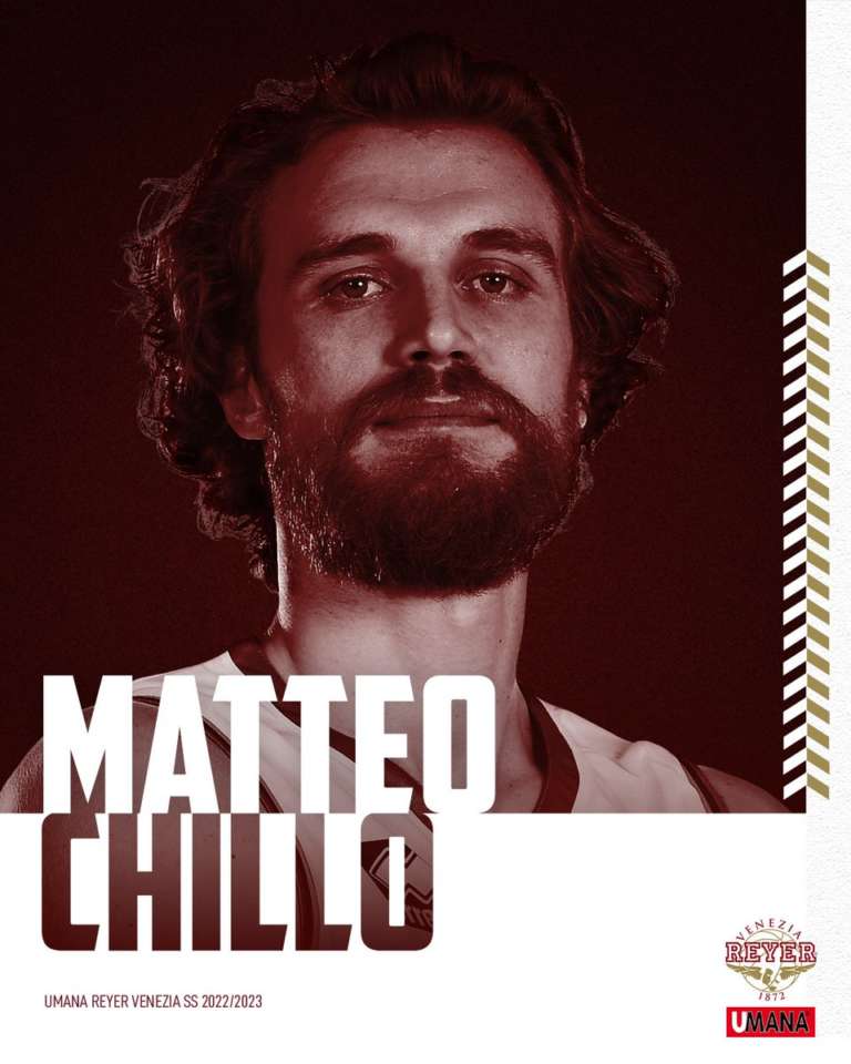 Umana Reyer Venezia, ufficiale l’accordo con Matteo Chillo