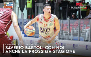 Chieti Basket, Saverio Bartoli resta con noi