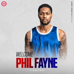Pallacanestro Trieste officially signs Phil Fayne