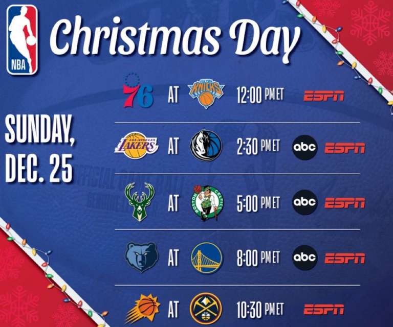 Calendario NBA Ufficiale il programma di Natale Sportando