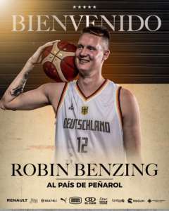 Robin Benzing joins Peñarol Basketball