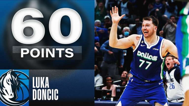 Luka Doncic, i canestri e i momenti sulla strada per i 60 punti