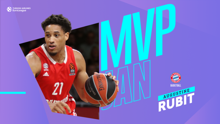 Turkish Airlines EuroLeague MVP for January: Augustine Rubit, FC Bayern Munich