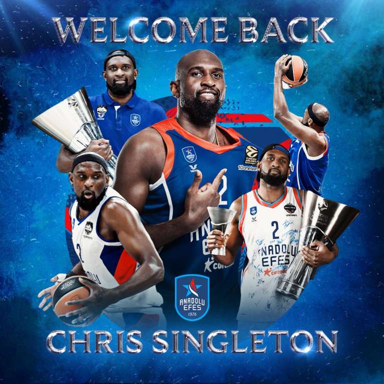 Anadolu Efes Istanbul welcomes back Chris Singleton