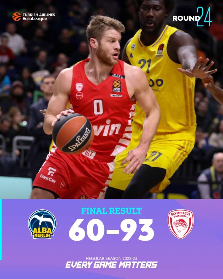 Vezenkov dominante, Olympiacos travolgente a Berlino