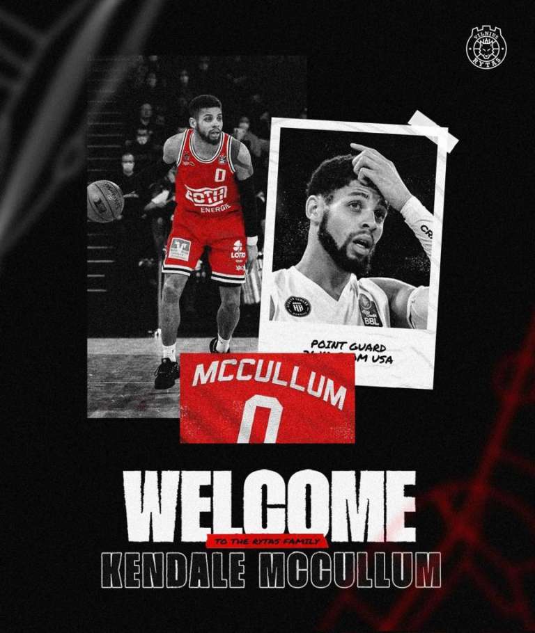 Rytas Vilnius, ufficiale l’accordo con Kendale McCullum