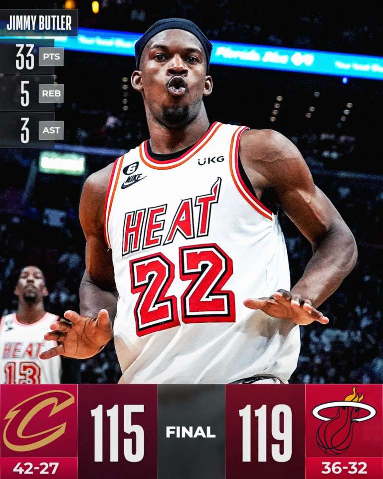 Miami rimonta e batte Cleveland