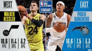 Paolo Banchero e Walker Kessler sono i rookie del mese