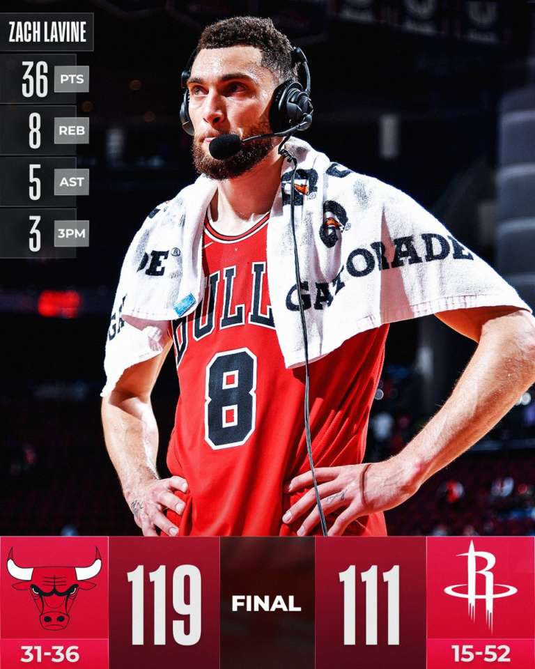LaVine e DeRozan guidano Chicago su Houston