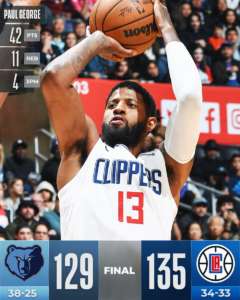 George e Leonard trascinano i Clippers nel quarto quarto, Memphis ko