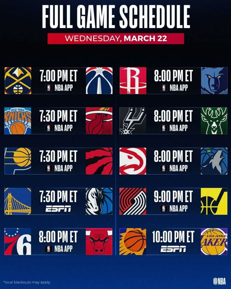 NBA Live | 10 partite in programma con diversi big match per i Playoff