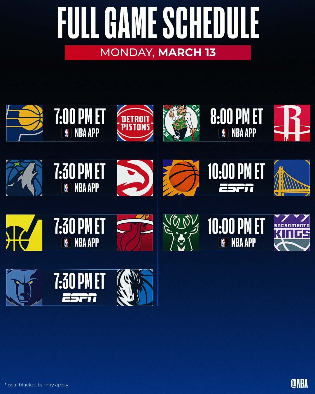 NBA Live Sette partite in programma, due su Sky