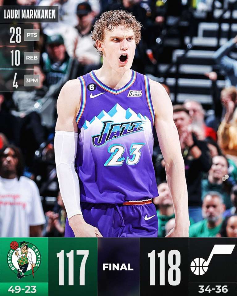 Markkanen e Kessler sigillano la rimonta Utah su Boston