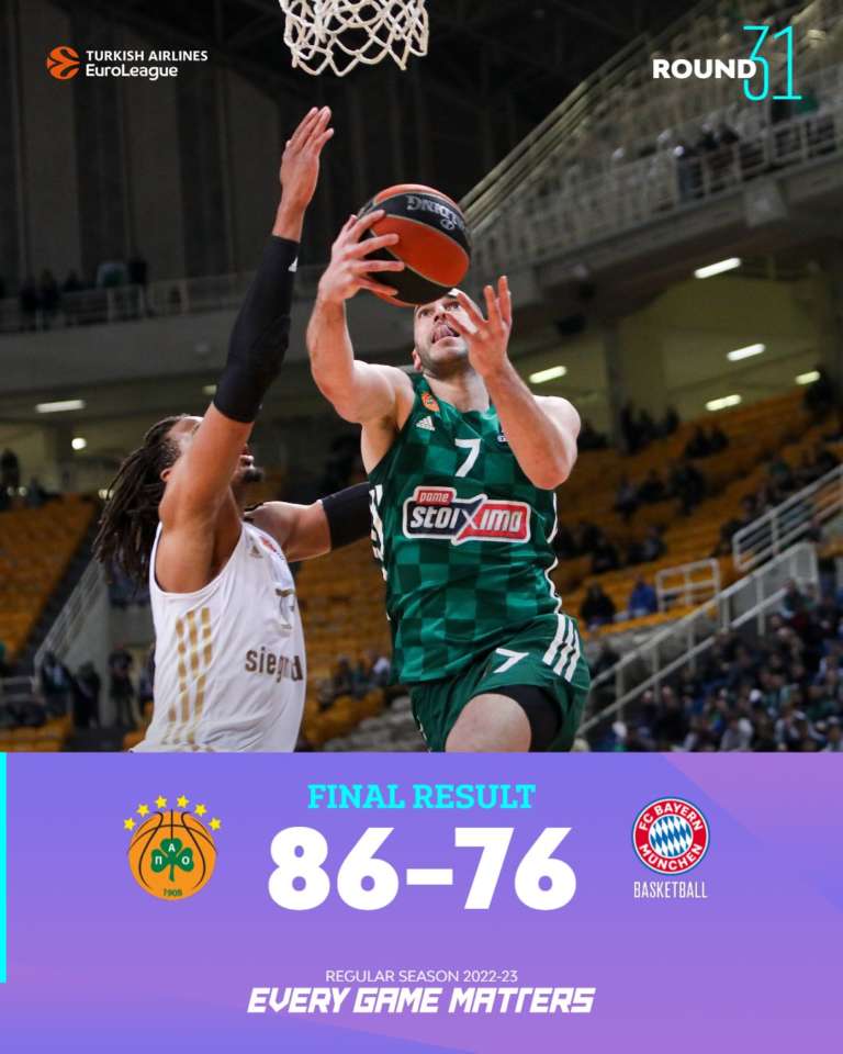 Sorride il Panathinaikos: Bayern ko