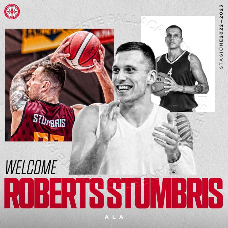 Pallacanestro Trieste, accordo 1+1 con Roberts Stumbris
