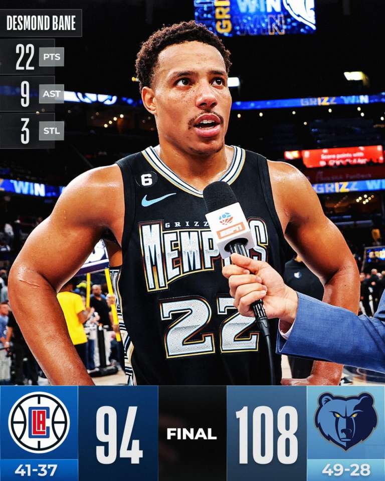Memphis batte i Clippers e avvicina il secondo posto