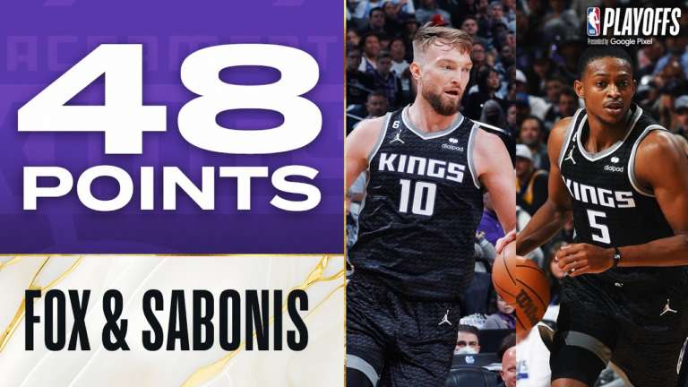 Sacramento Kings, la grande prestazione della coppia Fox-Sabonis