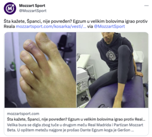 Dante Exum, fu vero infortunio? La foto di Mozzart Sport