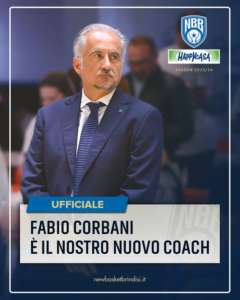 Happy Casa Brindisi, Fabio Corbani è il nuovo capo allenatore