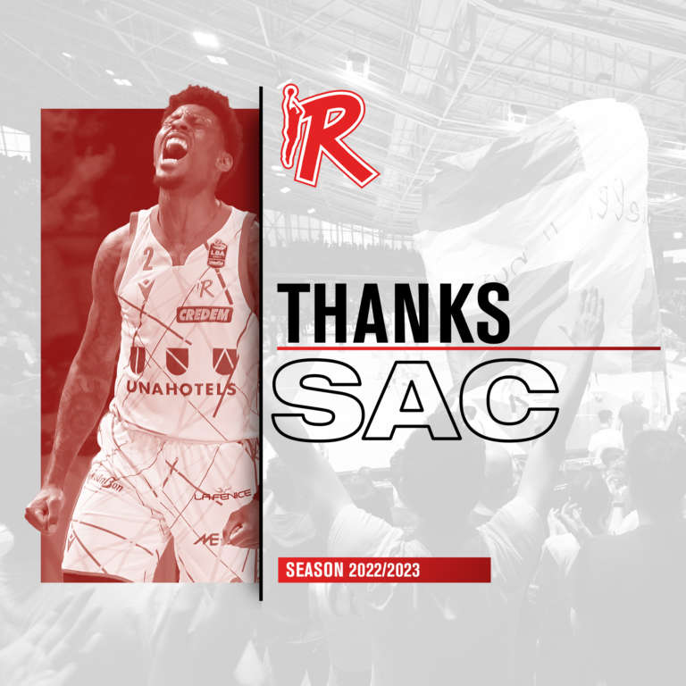 Pallacanestro Reggiana, esercitata opzione d’uscita con Sacar Anim