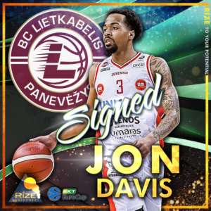 Jon Davis joins BC Lietkabelis
