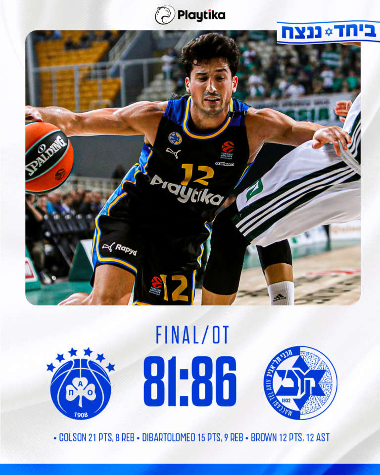 Maccabi, gioia supplementare a OAKA: Panathinaikos ko