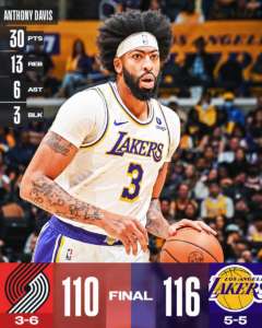 Davis e Hachimura Guidano i Lakers alla Vittoria sui Trail Blazers