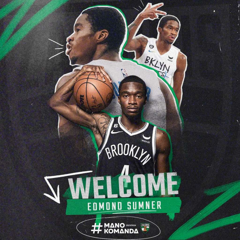 Zalgiris Kaunas Officially Signs Edmond Sumner Until The End Of The ...