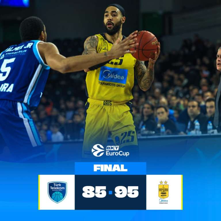 Vittoria di squadra dell’Aris Salonicco ad Ankara sul campo del Turk Telekom
