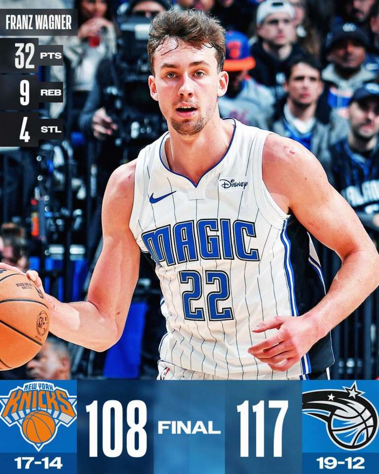 Franz Wagner e Banchero spingono Orlando alla vittoria su New York