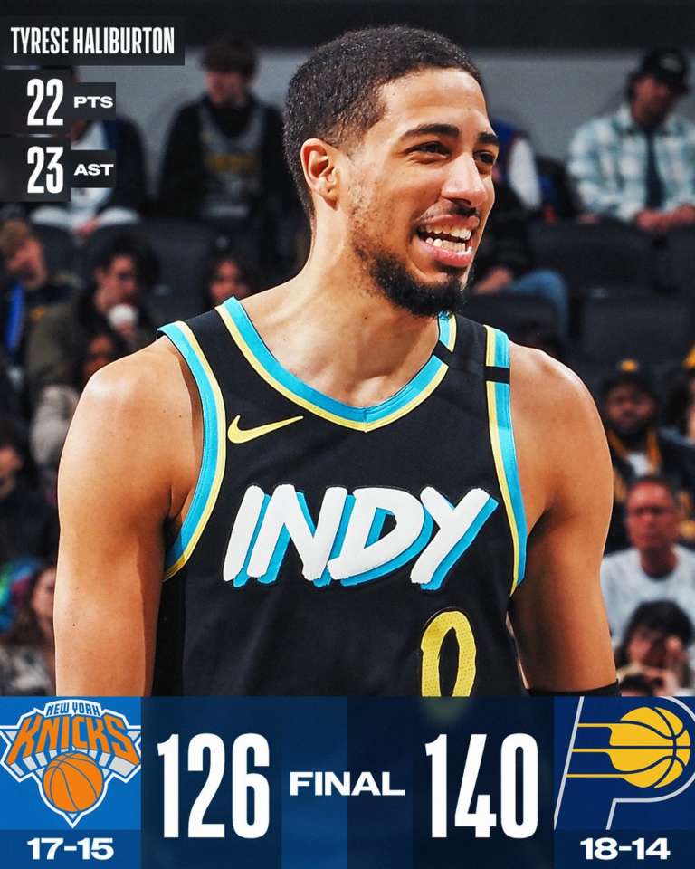 Storico Haliburton, Indiana supera i Knicks