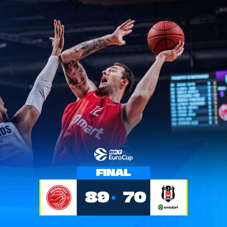 Comoda vittoria del Prometey sul Besiktas: Balvin e Odiase combinano per 33 punti e 19 rimbalzi