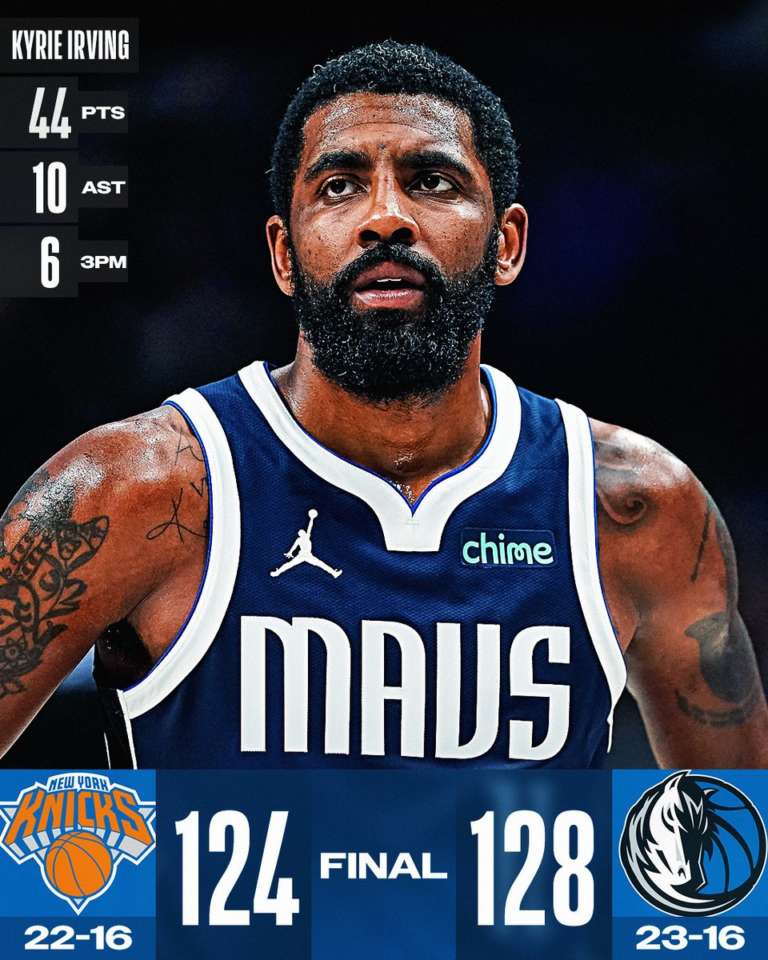 Irving Ne Segna 44, Hardaway Jr. 32: I Mavericks Senza Doncic Battono I ...