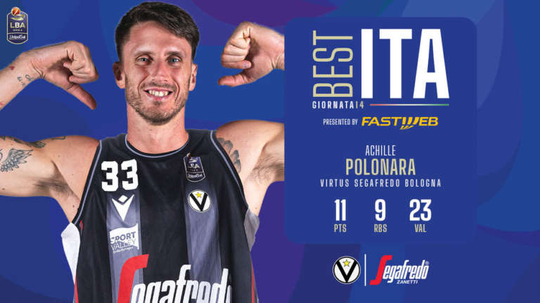 Achille Polonara vince il premio ‘The Best ITA’ della 14ª giornata di Serie A UnipolSai
