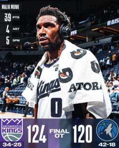 Monk stellare, Sacramento passa a Minneapolis