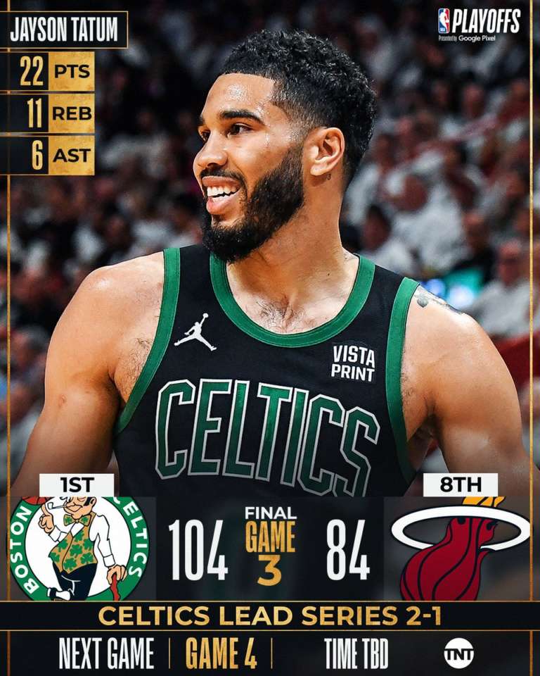 Pronto riscatto Boston, Miami cede in casa